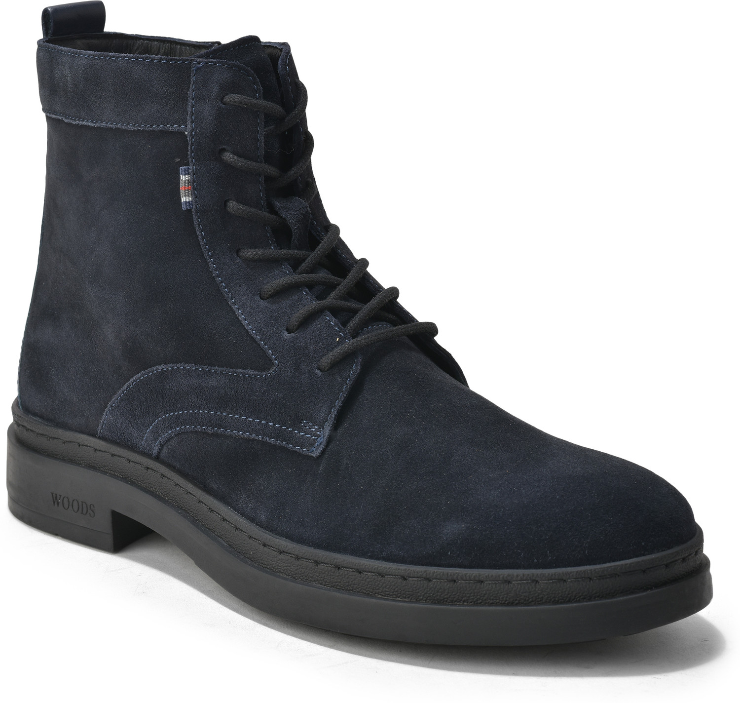 Image of WOODLAND Outdoor Durable Comfortable Everyday High Ankle Boots For Men (Navy, 10)