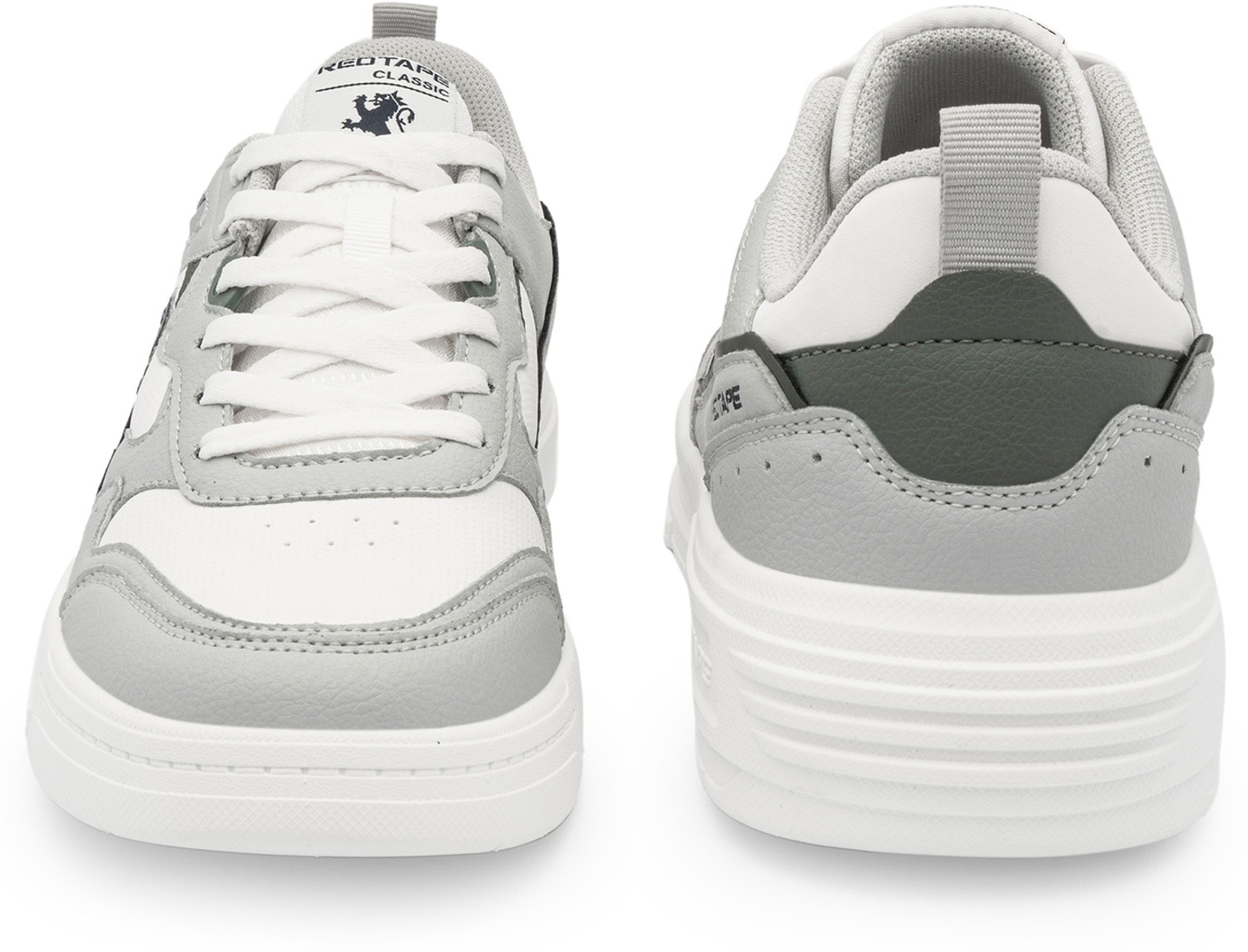 Image of RED TAPE Low Cut Sneaker for Men in White Grey | Sneaker Sneakers For Men