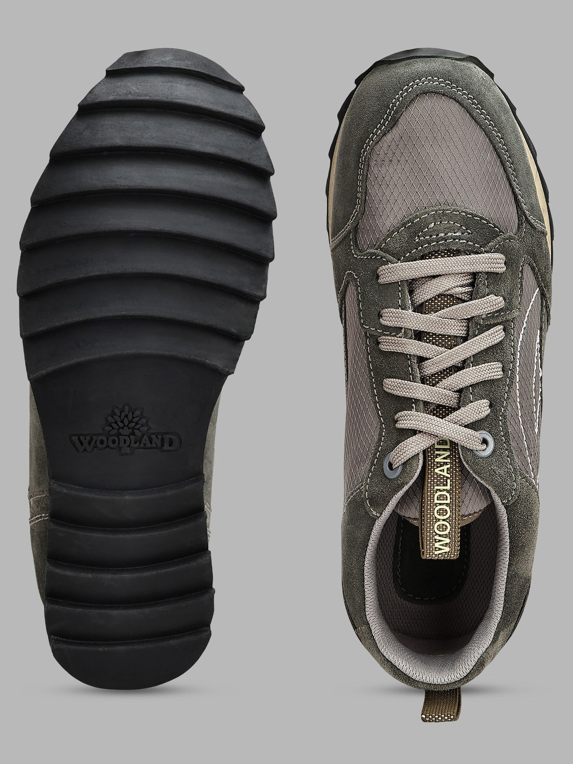 Image of WOODLAND Lace Up Lightweight Breathable Comfortable Daily Use Casuals For Men
