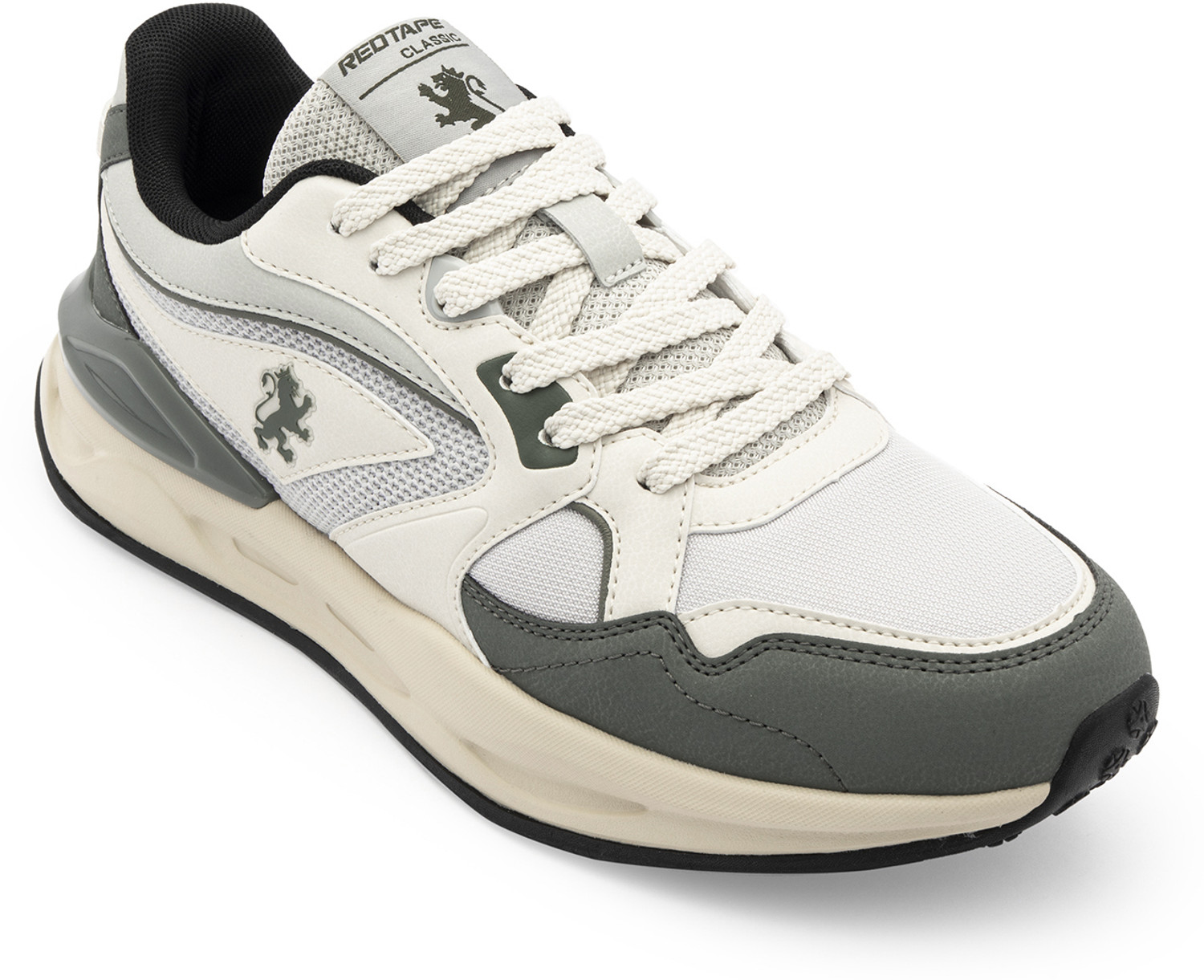 Image of RED TAPE Low Cut Lifestyle Casual Shoes for Men in Grey Green | Lifestyle Casual Shoes Sneakers For Men