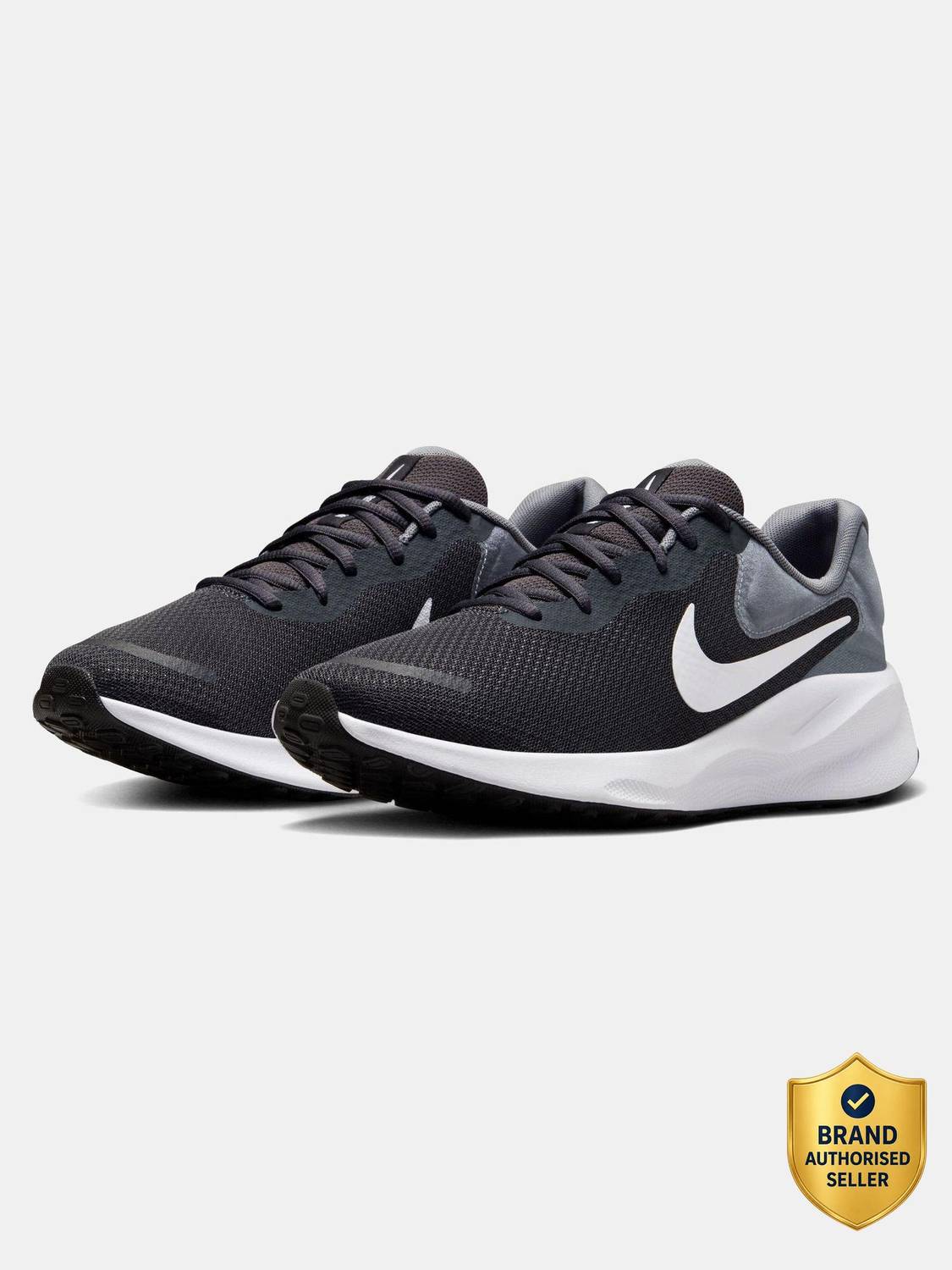 NIKE Revolution 7 Black Running Shoes For Men