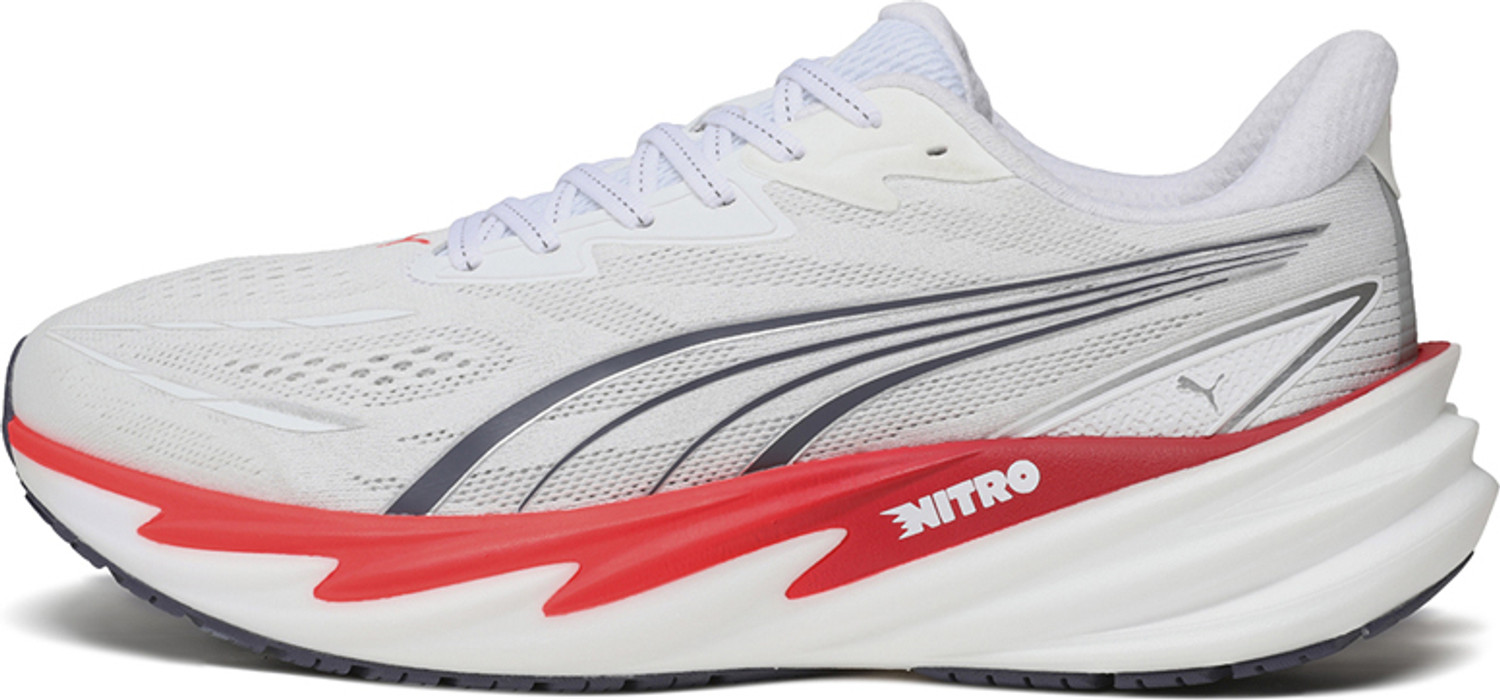 Image of PUMA Velocity NITRO 5 WIDE Running Shoes For Men (White, 8)