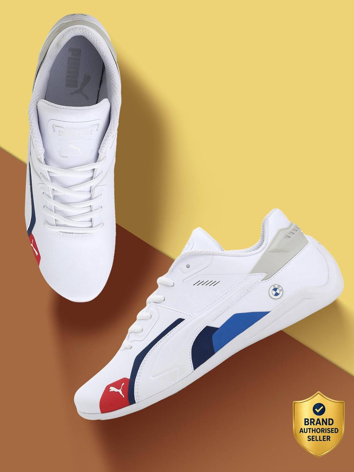 PUMA BMW M Motorsport Drift Cat Delta Sneakers Men White - Image 1