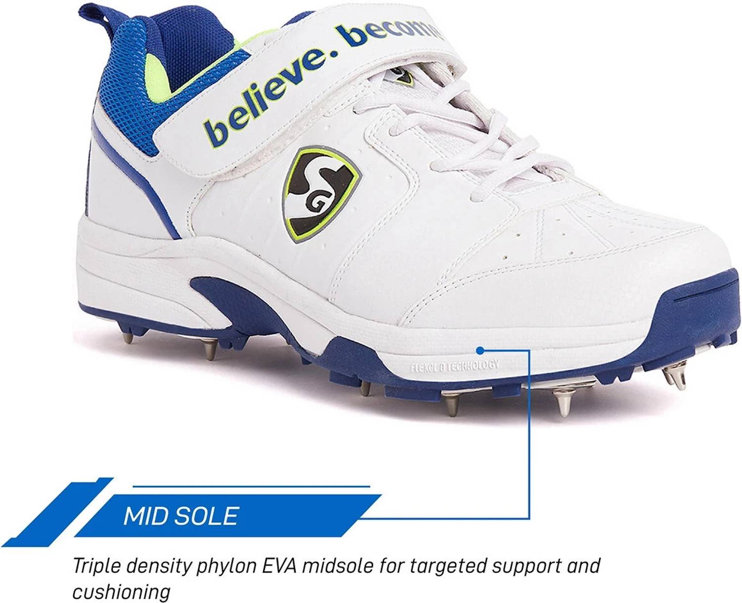 SG SIERRA 2 0 Cricket Shoes Men White No 11 - Image 4