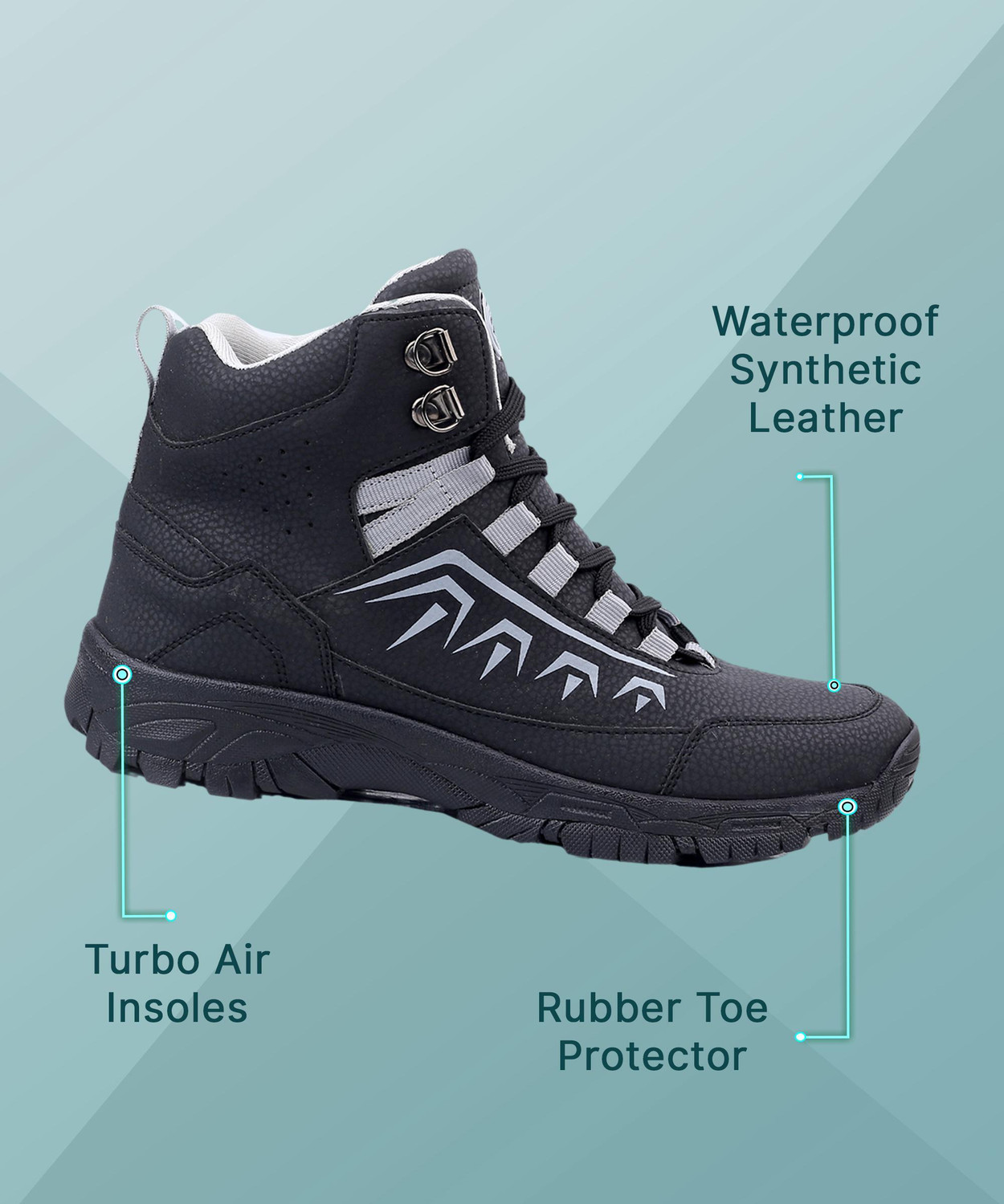 Image of bacca bucci DEODAR 6 inches Riding Boots for Mountaineering Backpacking Hiking & Trekking Boots For Men