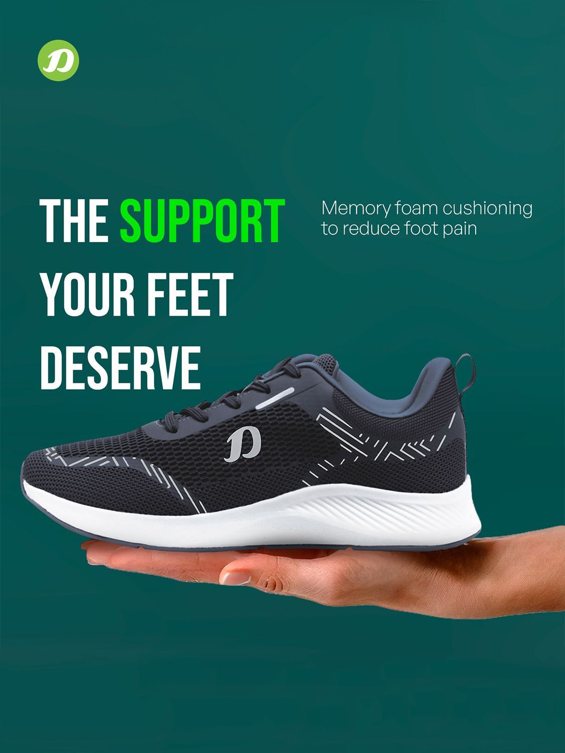 Image of DOCTOR EXTRA SOFT D-2010 Mens Running Shoe with Memory Foam Insole & Ultrasoft Outsole Running Shoes For Men
