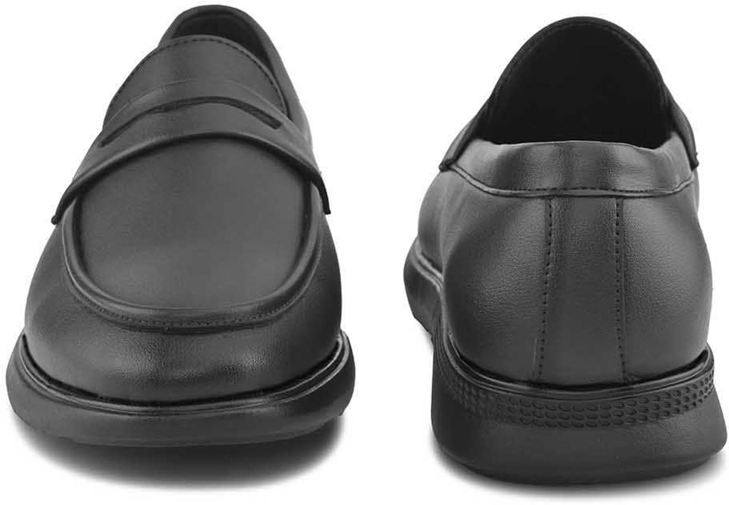 HERE&NOW Black Penny Formal Shoes - Image 3