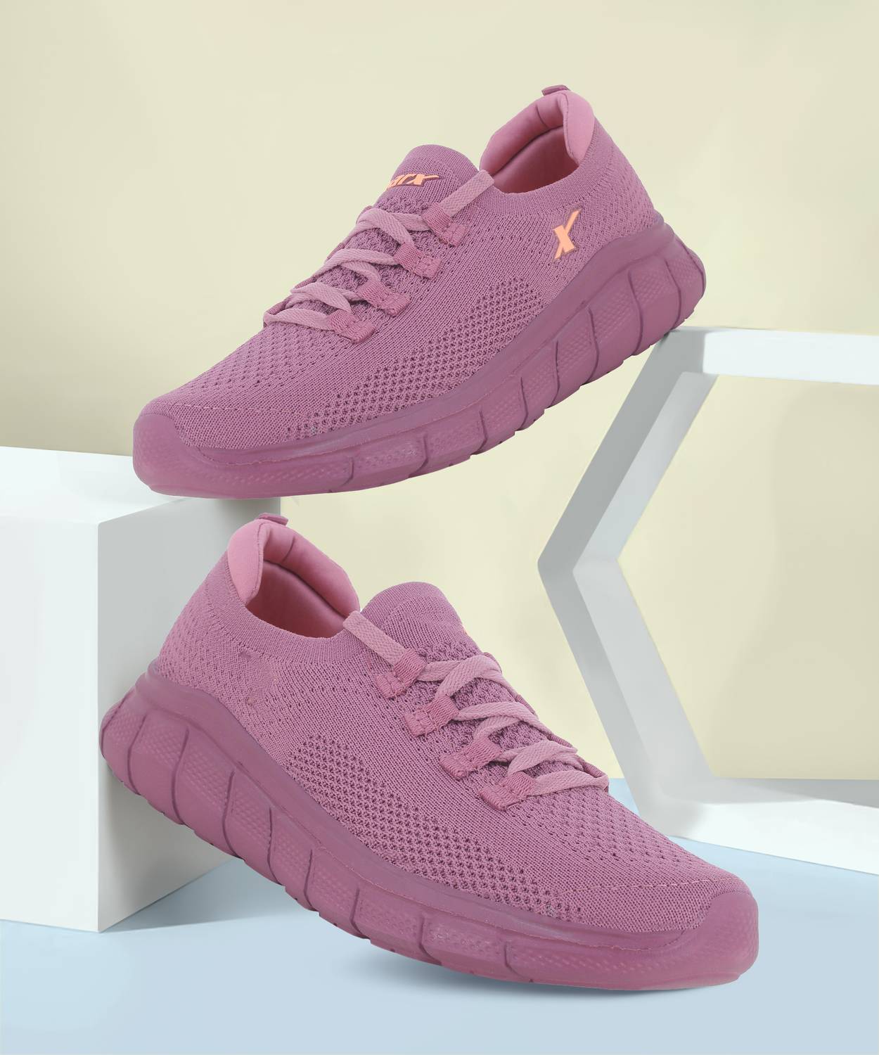 Sparx SL 216 Walking Shoes For Women (Purple , 5)