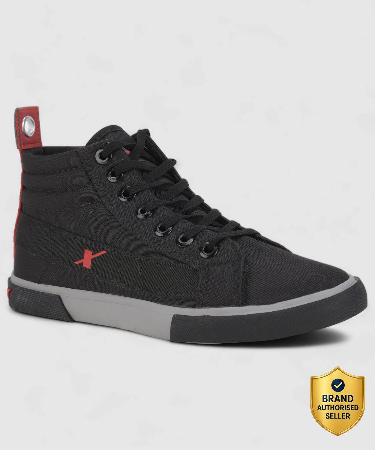 Sparx SM 620 Men's Black Canvas Shoes - Image 1