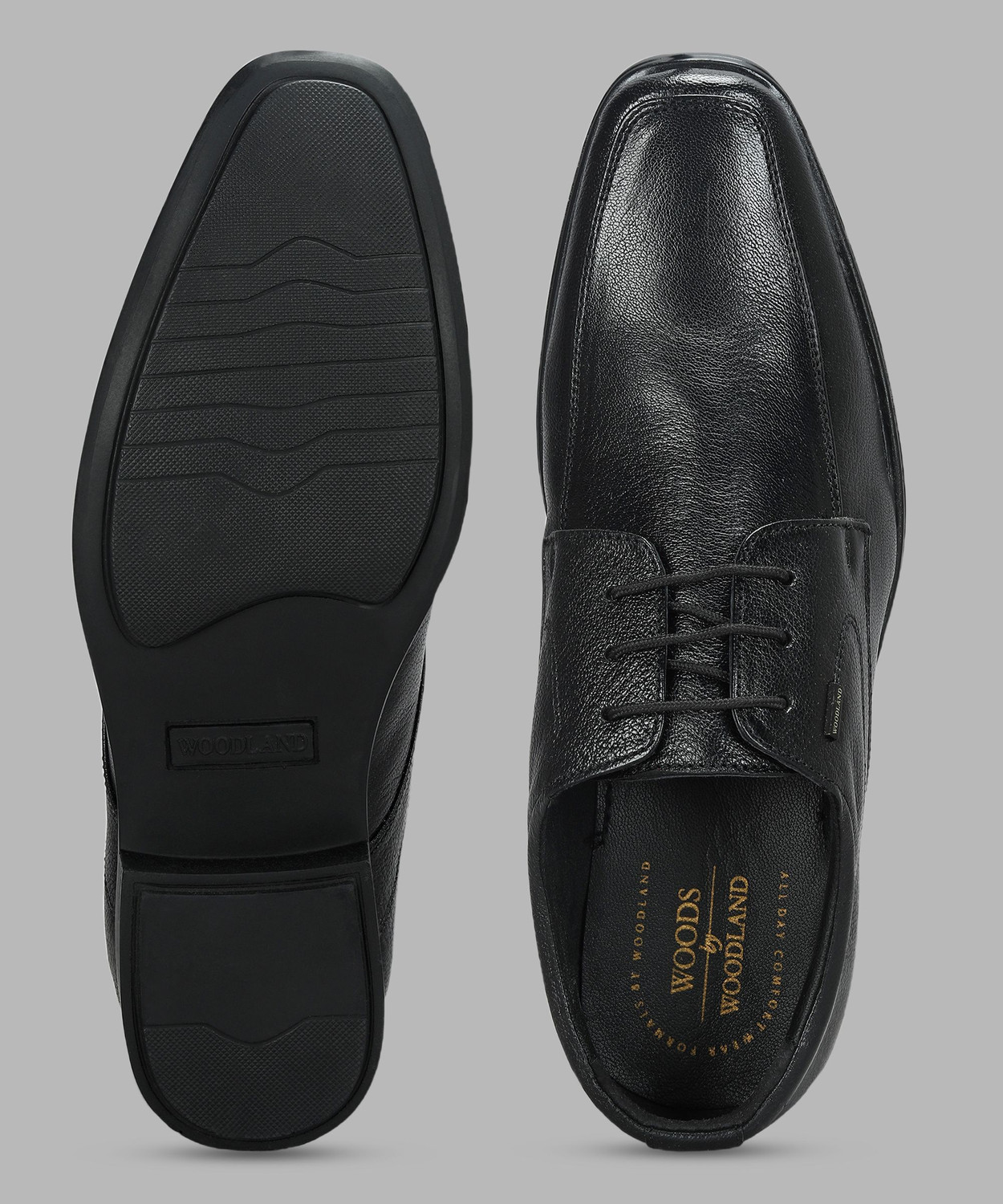 Image of WOODLAND Formal Office Wear Leather Premium Comfortable Lace Up For Men