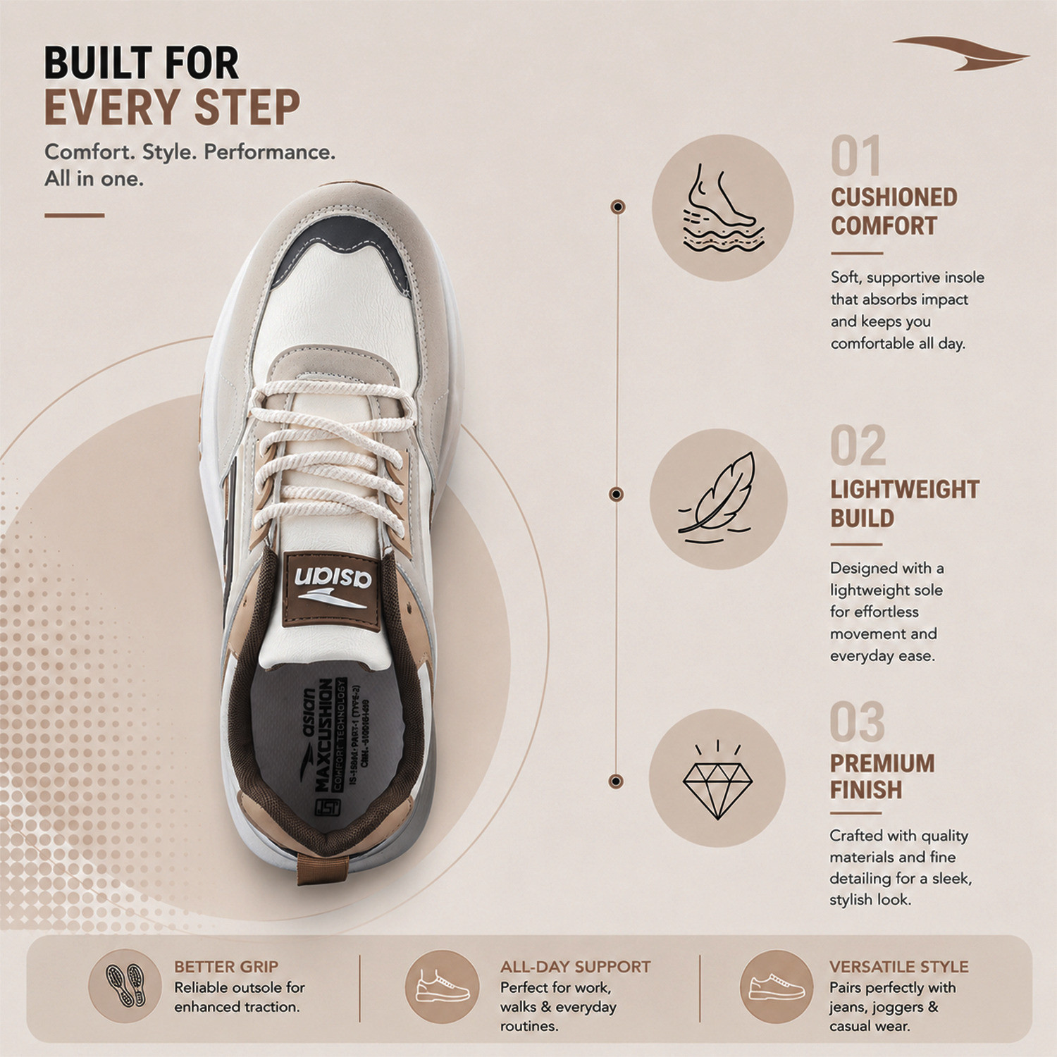 Image of asian Python-10 Mens Sports Sneakers | Stylish Training Sneakers with Lightweight Grip Sneakers For Men