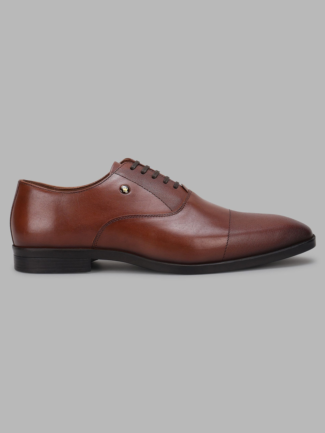 Image of LOUIS PHILIPPE Premium Leather Breathable Anti-Slip with Heel Formal Oxford For Men