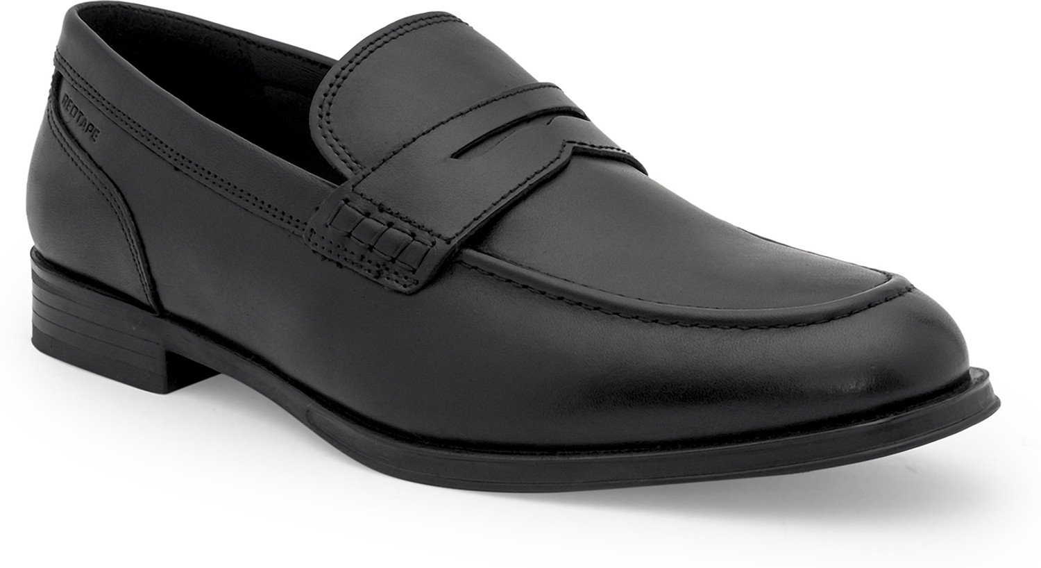 Image of RED TAPE Loafers | Real Leather Shoes With Low-cut Pattern Slip On For Men