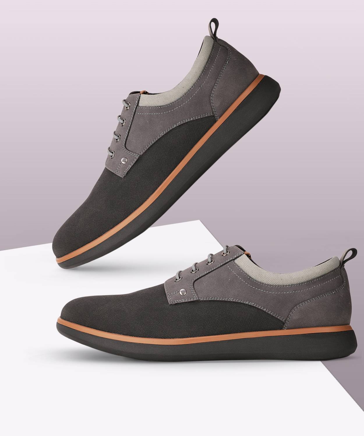 Bata Corporate Casuals For Men Gray - Image 1