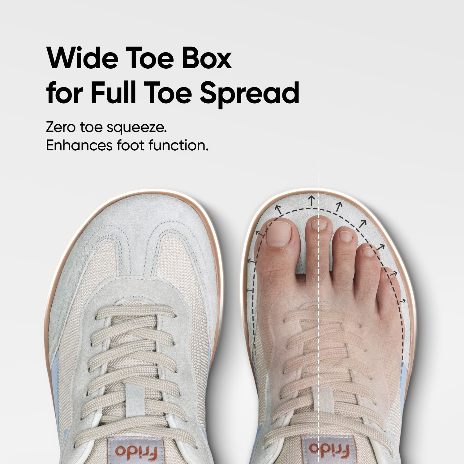 Image of Frido Active Shoes | Breathable Mesh, Cushioned Footbed & Zero-Drop Sole For Dailywear Sneakers For Men