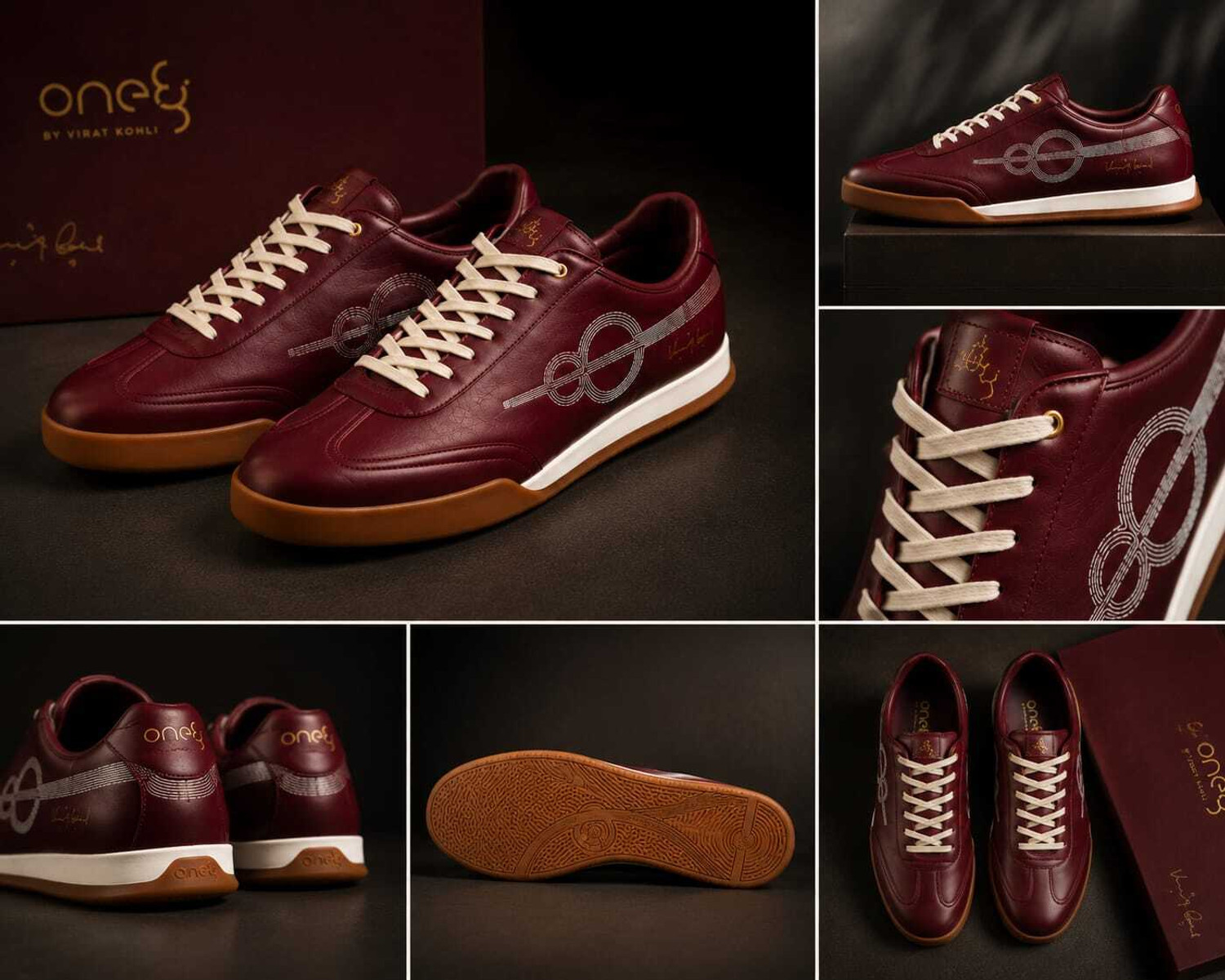 Image of Street Bird Heritage Classic Men's Casual Lace-Up Sneakers - Maroon Casuals For Men