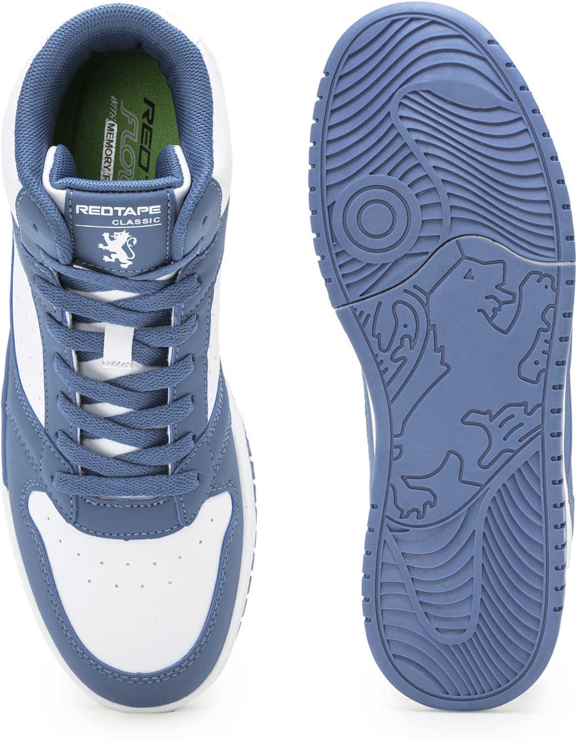 Image of RED TAPE Soft Cushioned Insole, Slip-Resistance, Dynamic Feet Support, Arch Support Sneakers For Men (Blue, 8)