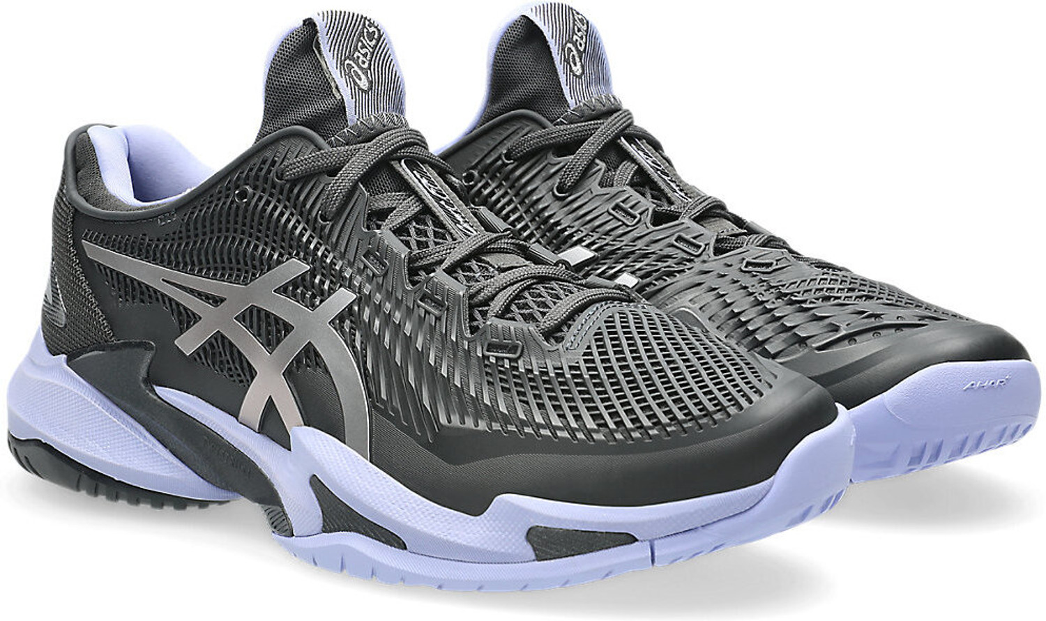 Image of Asics COURT FF 3 NIGHT ENERGY Tennis Shoes For Men (Grey, 8)