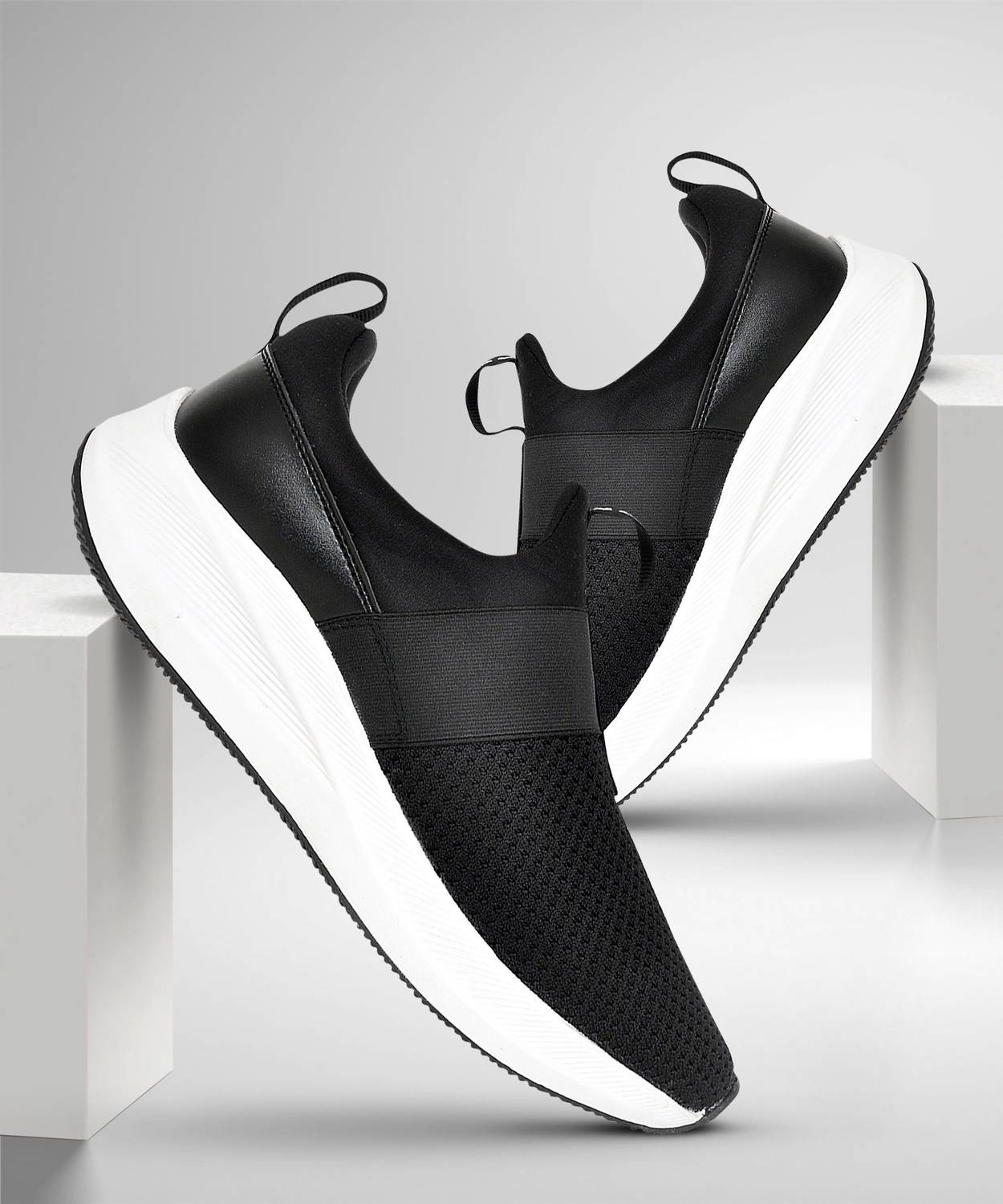 Allen Cooper Men's Black Walking Shoes - Image 5