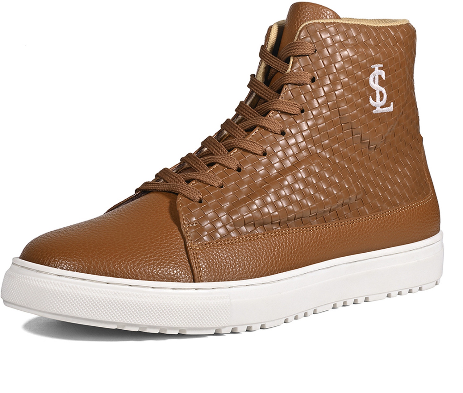 Image of LOUIS STITCH Men's Russet Tan Sneaker, Casual Lightweight Lace-Up Sneakers, UK-8 Sneakers For Men