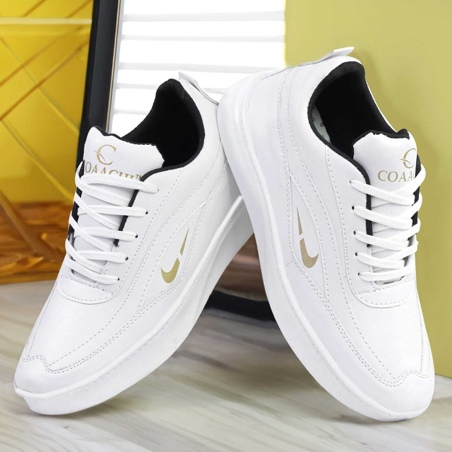Image of Coaachi Soft Cushioned Men's Casual Comfort Lace-Up Sneakers Casuals For Men