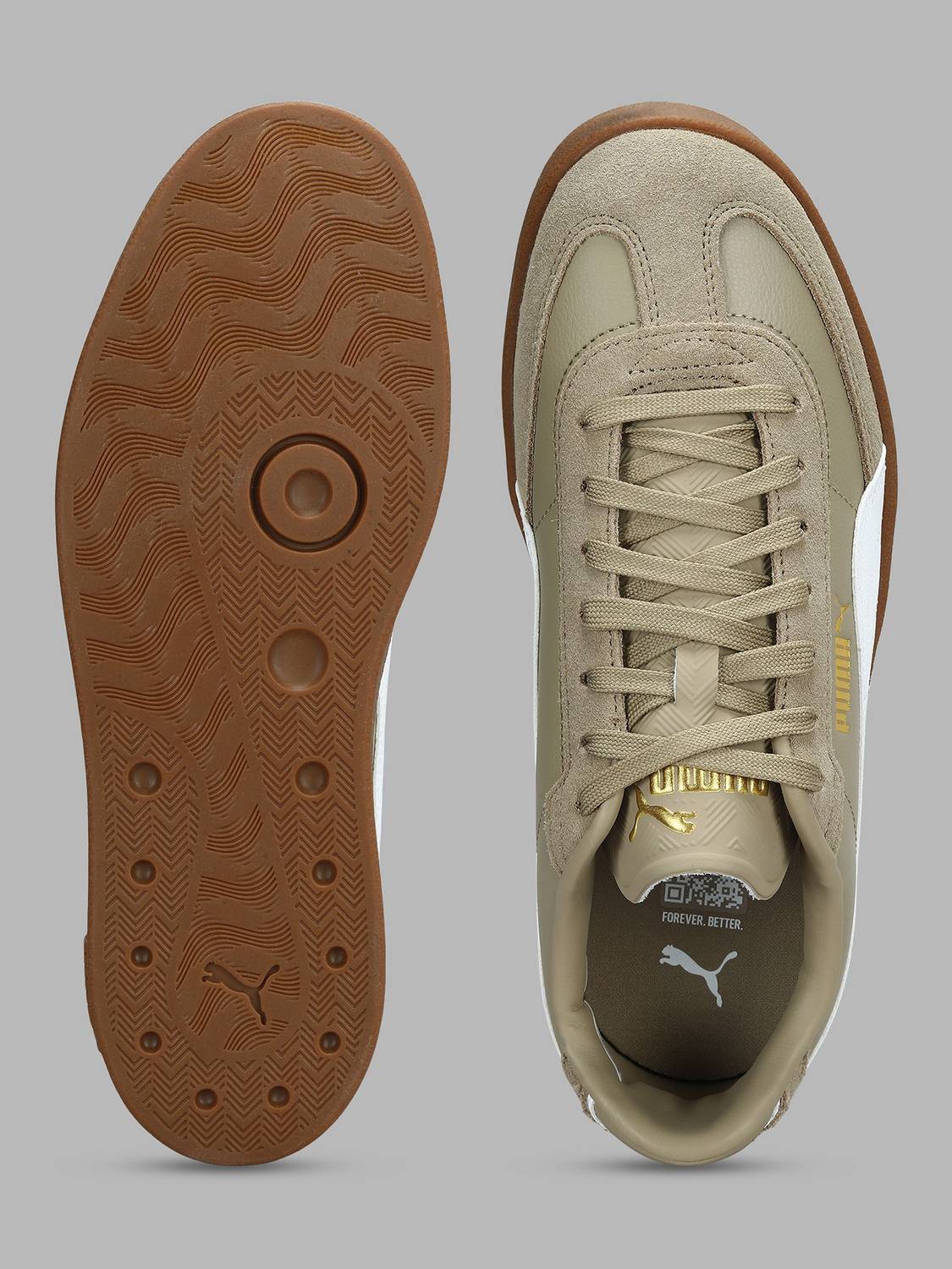 PUMA Club II Era Beige Sneakers For Men - Image 4