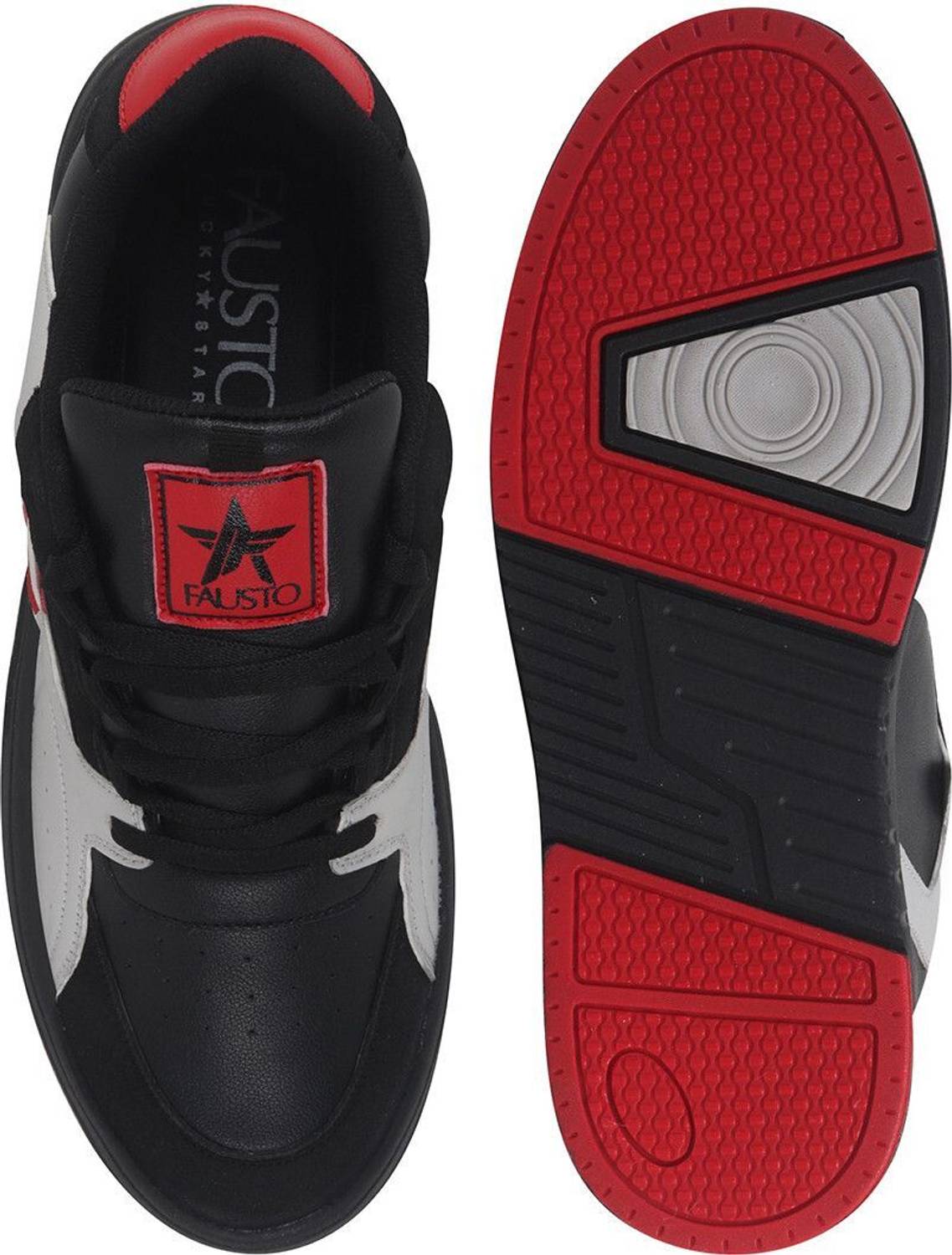FAUSTO Colorblocked Mid Top Breathable Lace-Up Shoes - Image 5