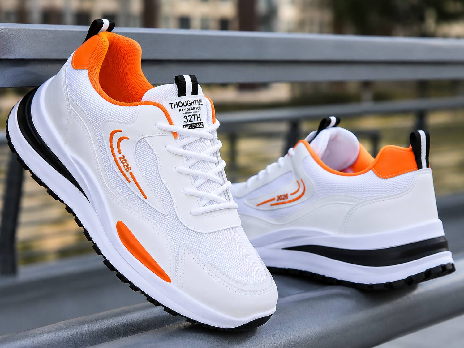 lejano Men's Orange Sneakers - Image 2