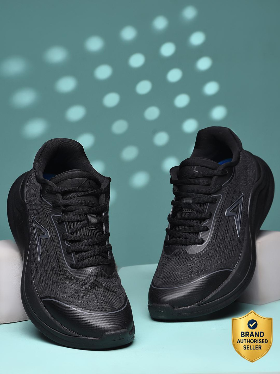 Image of POWER Men's Ohford Sports Shoes - Black - ( 8 UK ) Casuals For Men