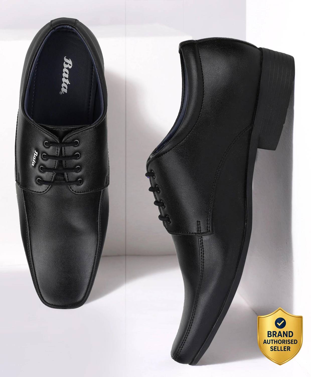 Bata Derby For Men Black - Image 1