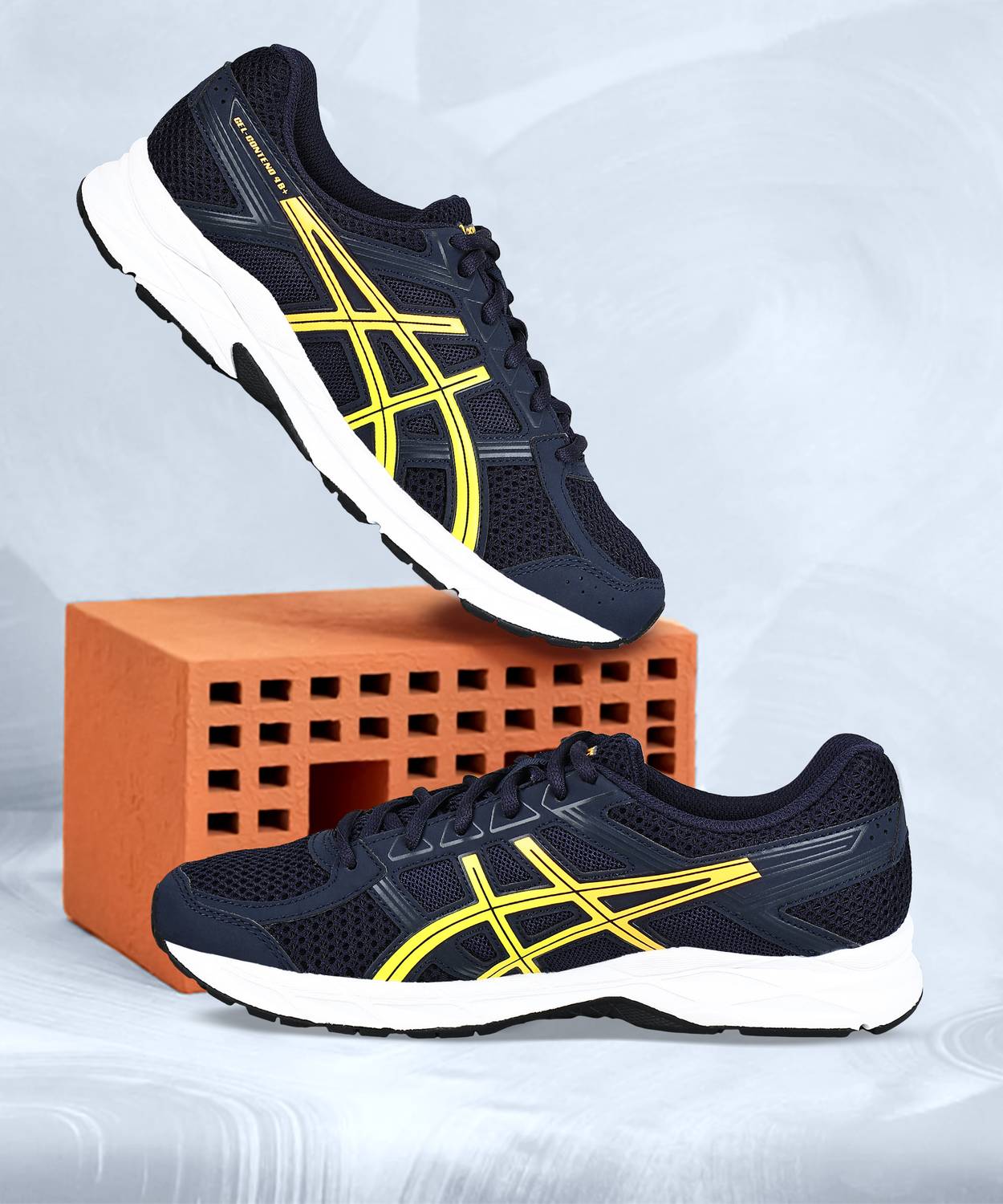 Asics GEL-CONTEND 4B+ Men's Running Shoes Blue - Image 1