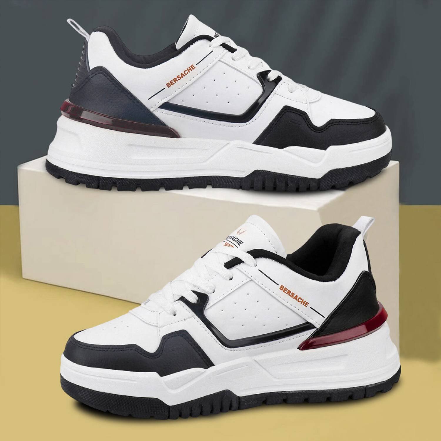 BERSACHE Casual Sneaker For Men Black - Image 1