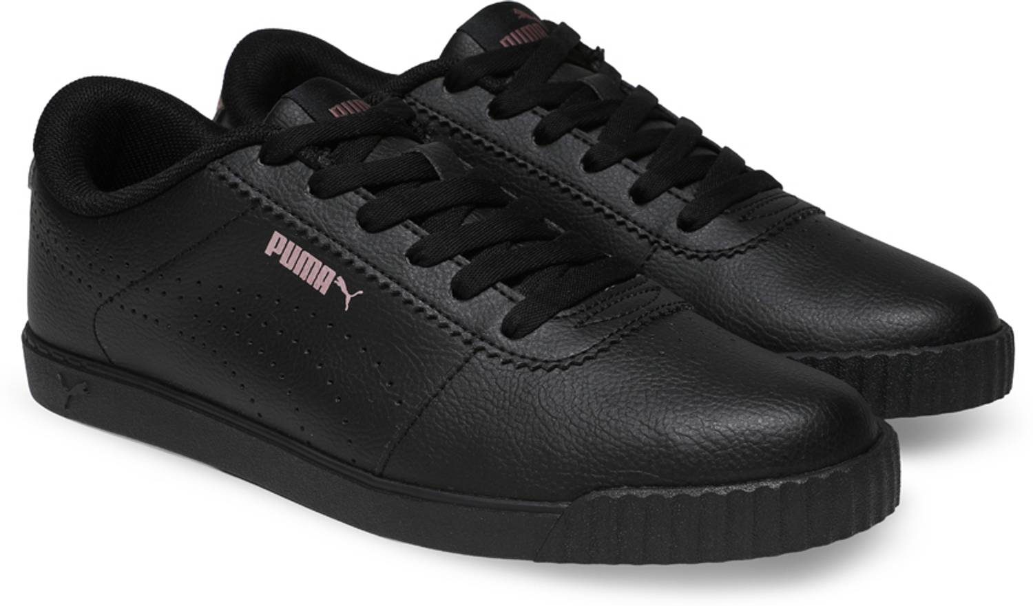 PUMA Carina Slim Perf Sneakers For Women (Black , 4)