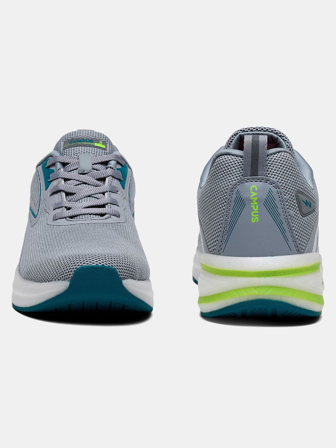 Image of CAMPUS REBEL Men's Sports Shoes | Breathable Mesh Upper with Nitrofly Tech | Lace-Up Running Shoes For Men
