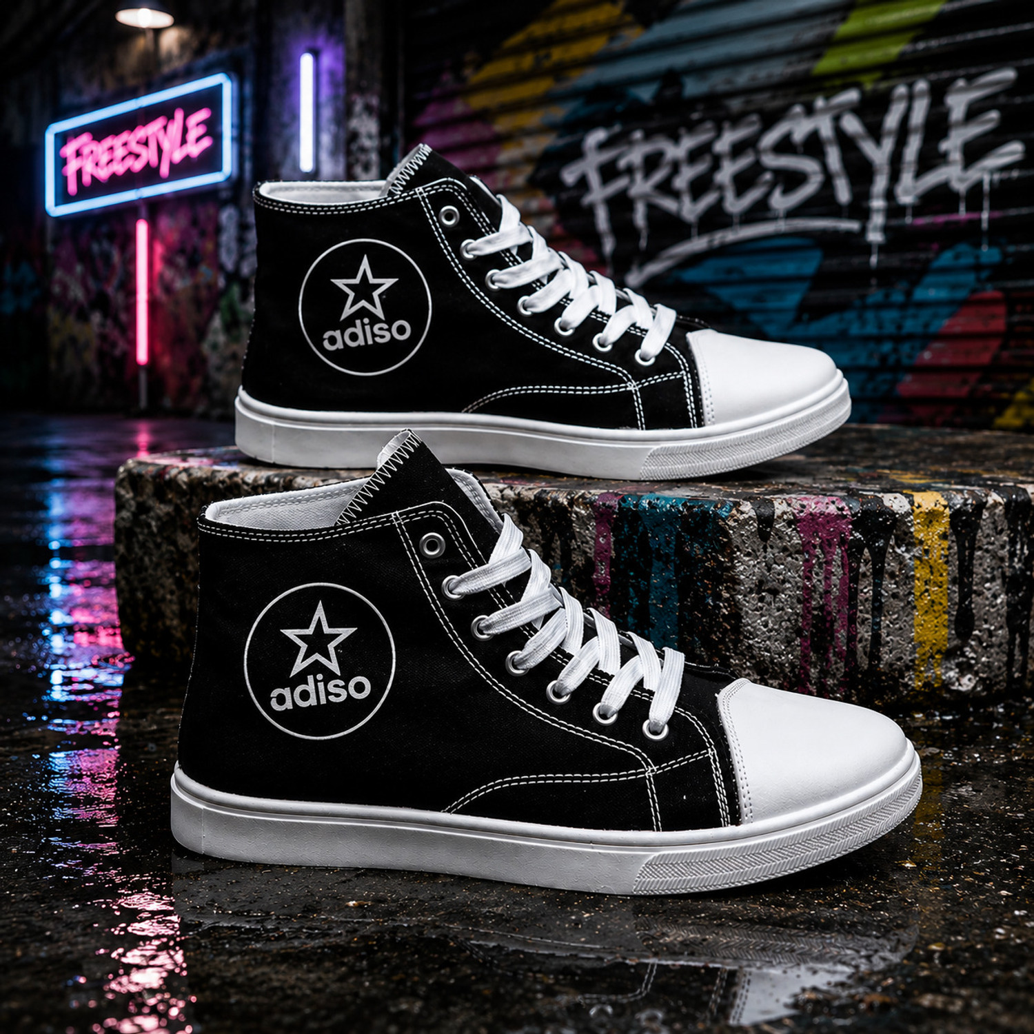Image of Adiso ALL STAR canvas ankel length boots Canvas Shoes For Men