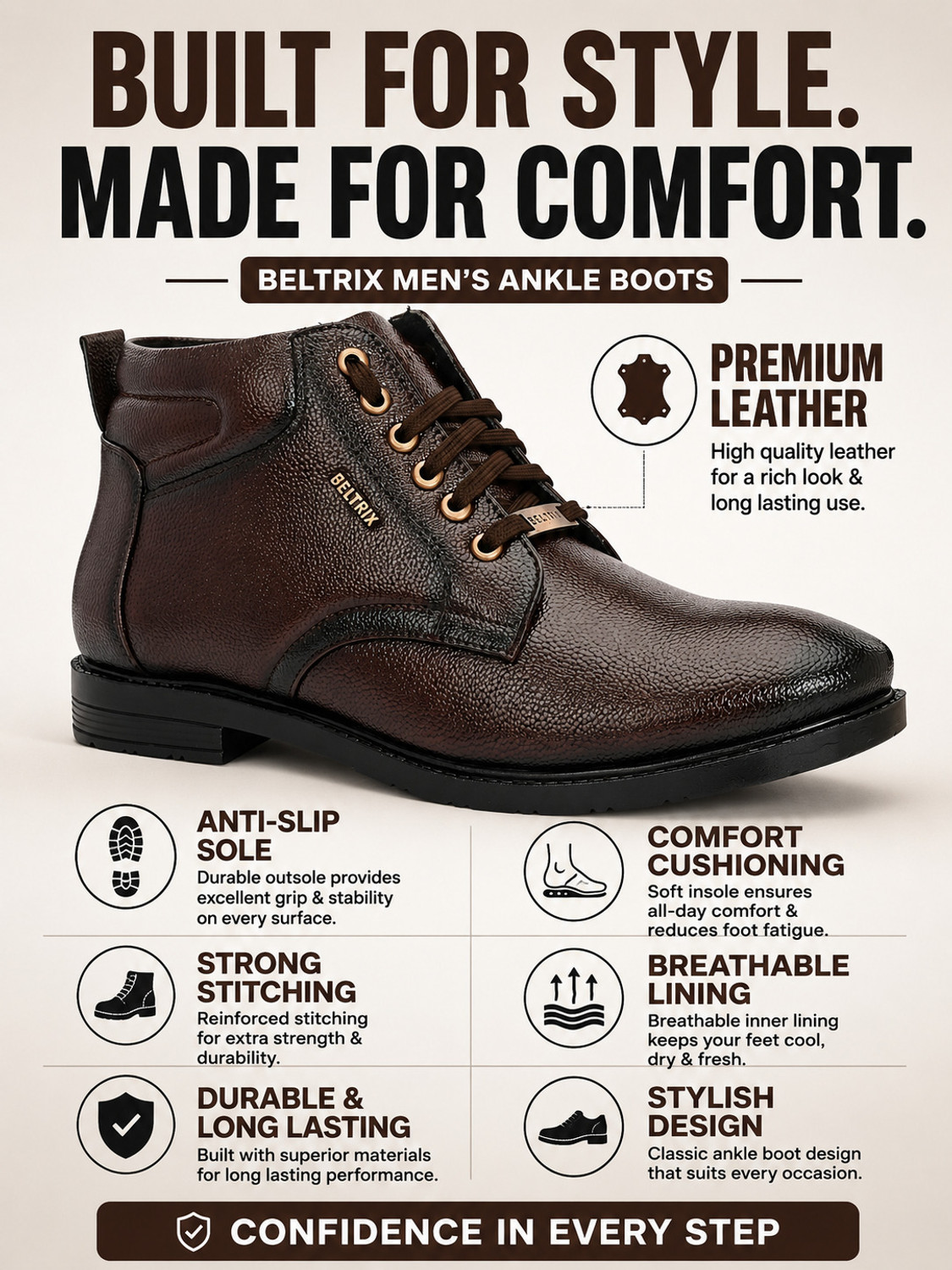 Image of BELTRIX Boots For Men