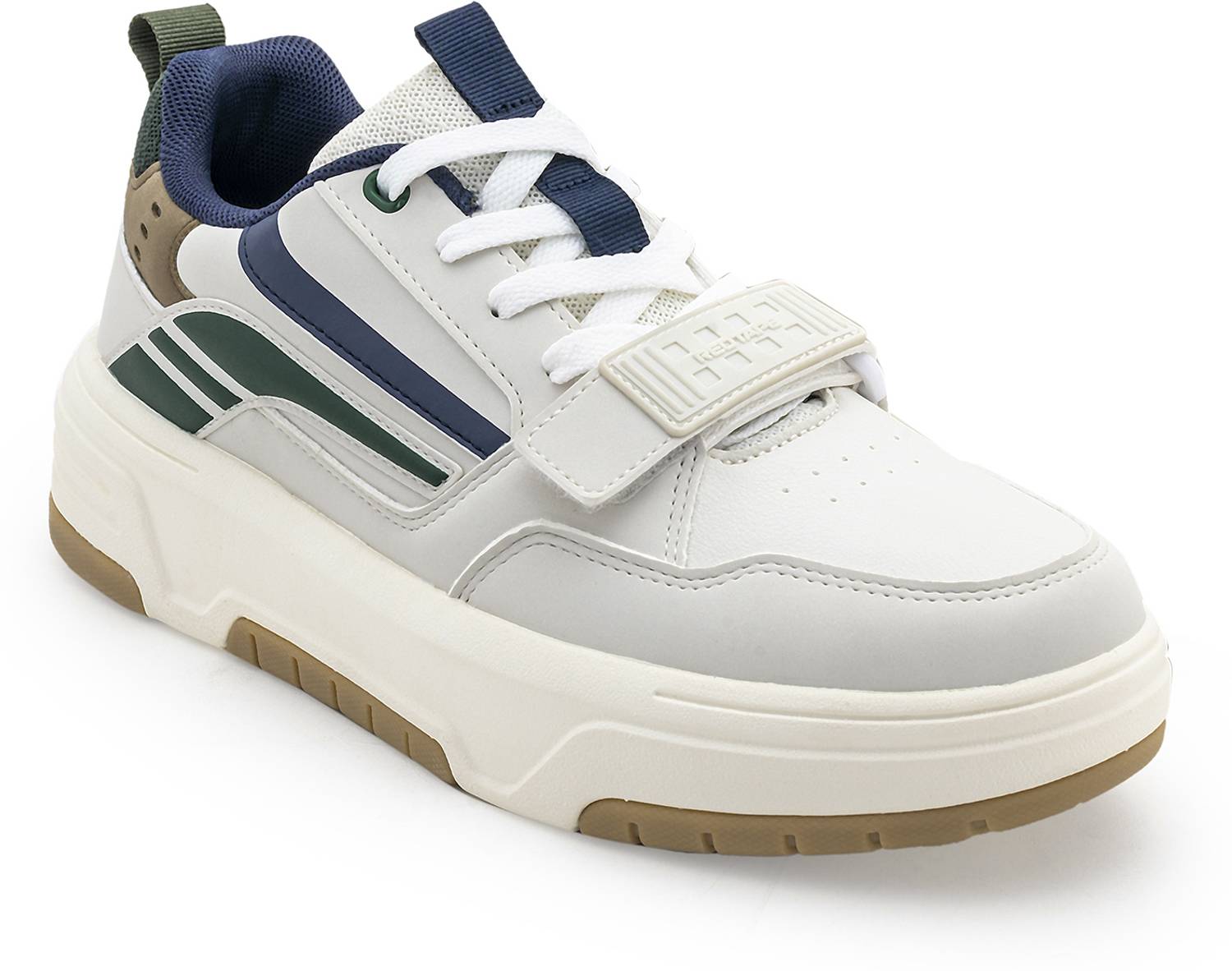 RED TAPE Low Cut Lifestyle Sneakers for Men in Beige Navy - Image 1