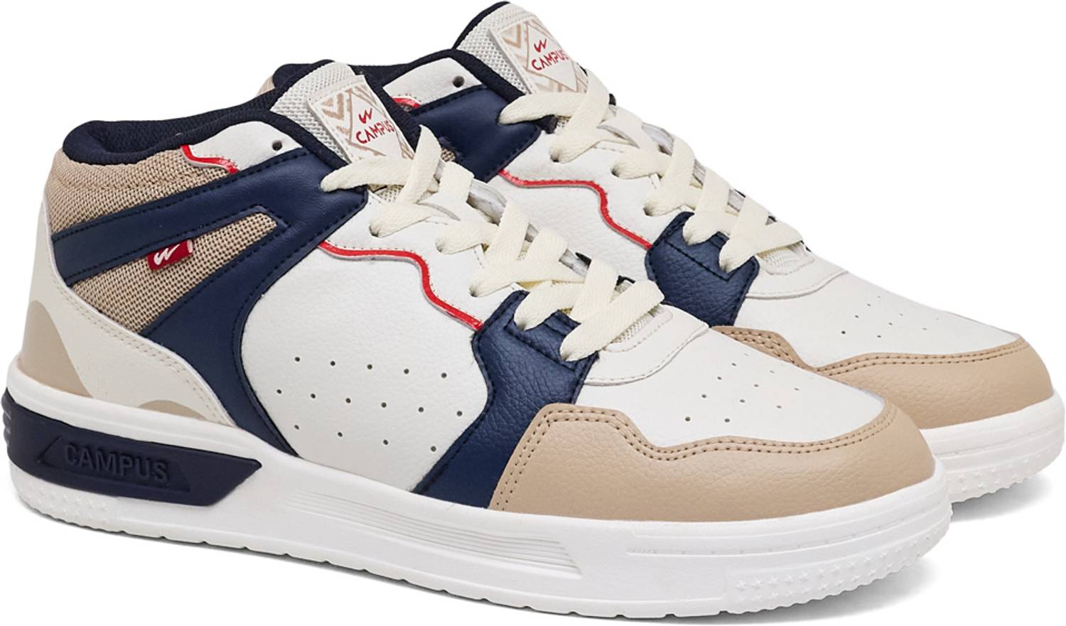 CAMPUS DWELT Men's White Sneakers - Image 2