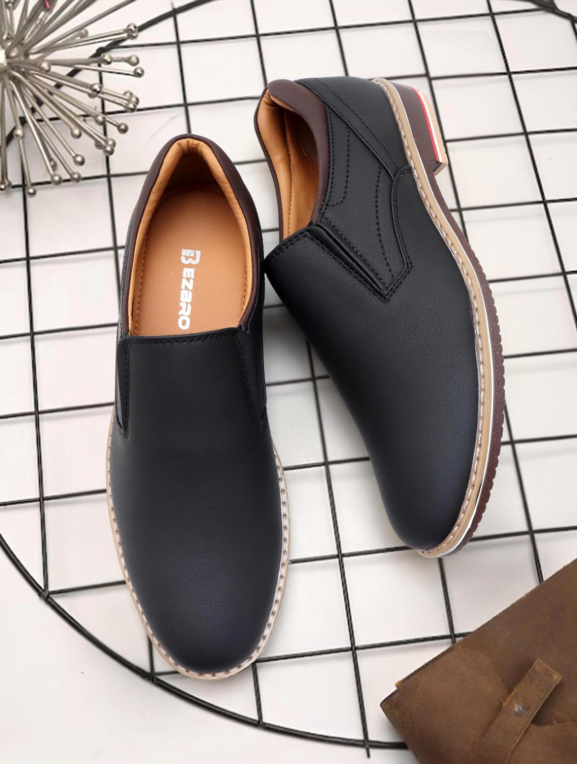 Image of EZBRO Men's Shoes - Formal & Semi-Casual Footwear Mocassin For Men