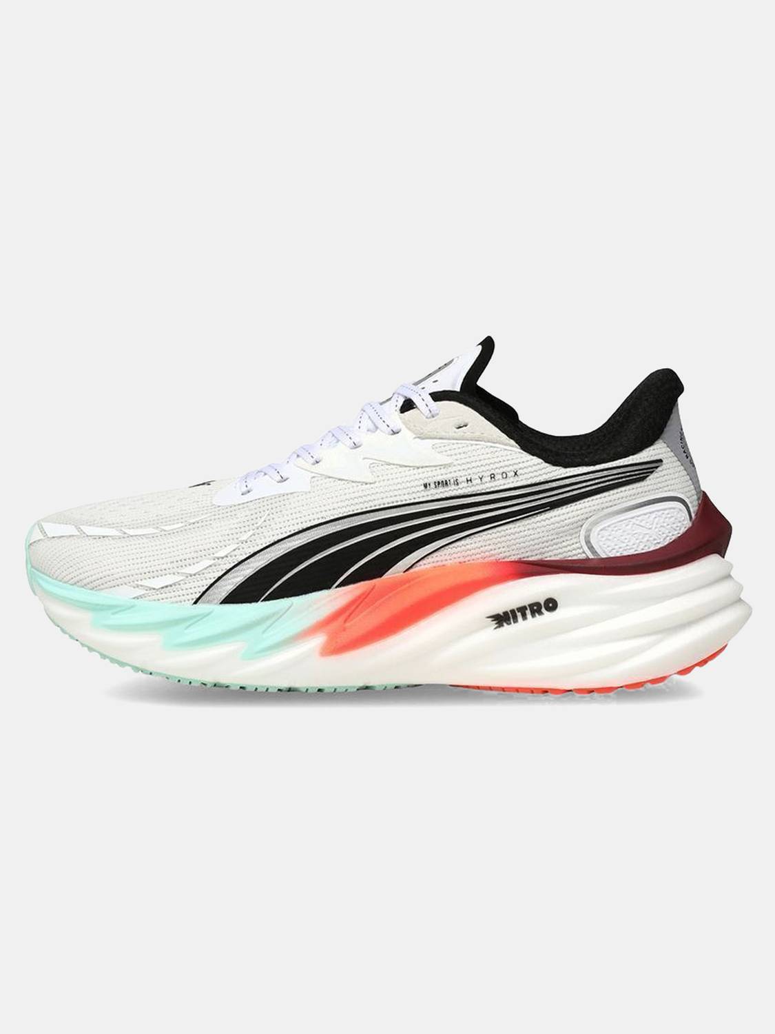 PUMA Velocity NITRO 4 HYROX White Running Shoes - Image 3