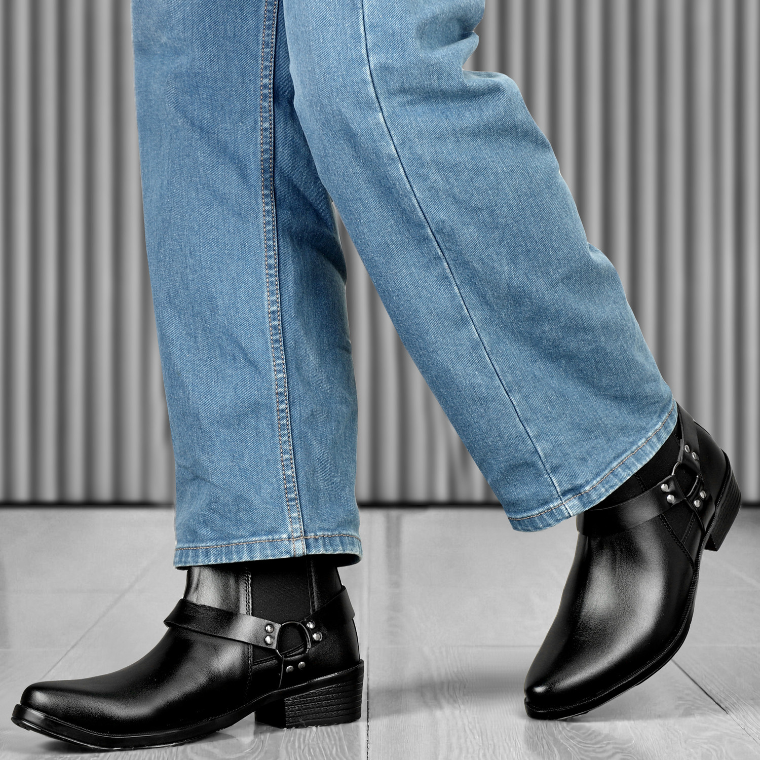 Image of Retro King Chelsea boots for Men|Full Grain Synthetic |Smart Casual Office Boots For Men