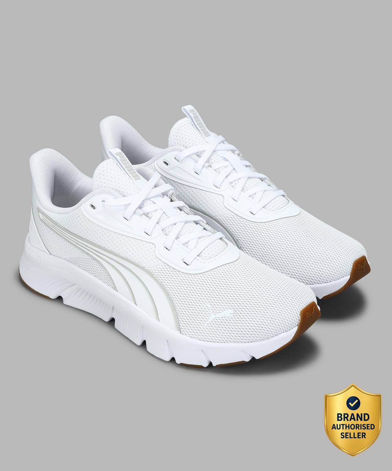 PUMA FlexFocus Lite Running Shoes for Men (White)