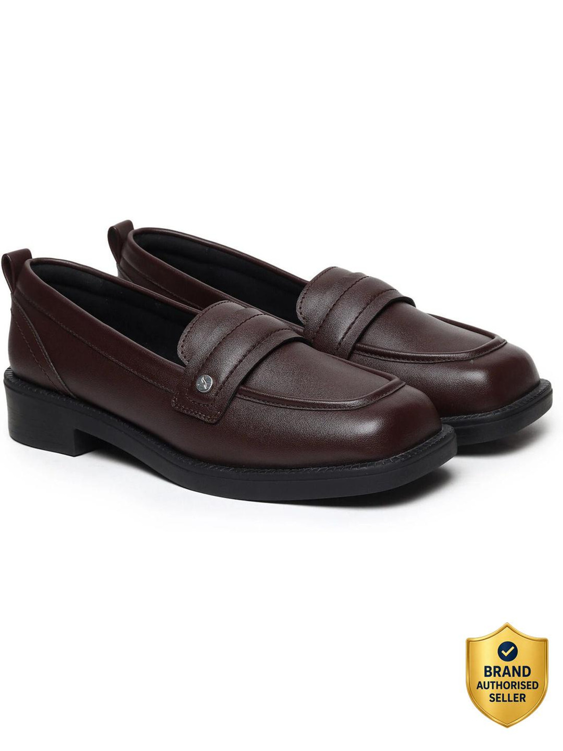 Image of yoho Stella 002|TPR Sole | Comfy & Stylish Block Heel Moccasins |Casual & Formal Mocassin For Women