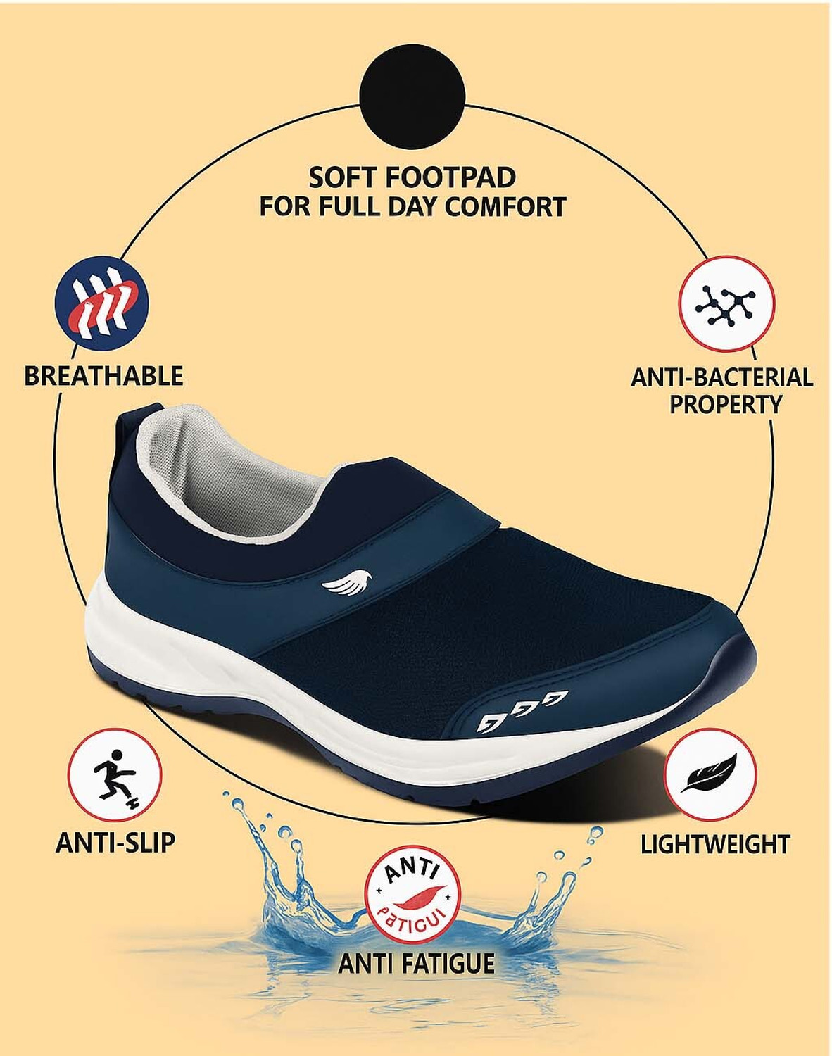 Image of Camfoot Stylish Lightweight Sports Running Shoes for Men | Breathable Comfort Walking Shoes For Men