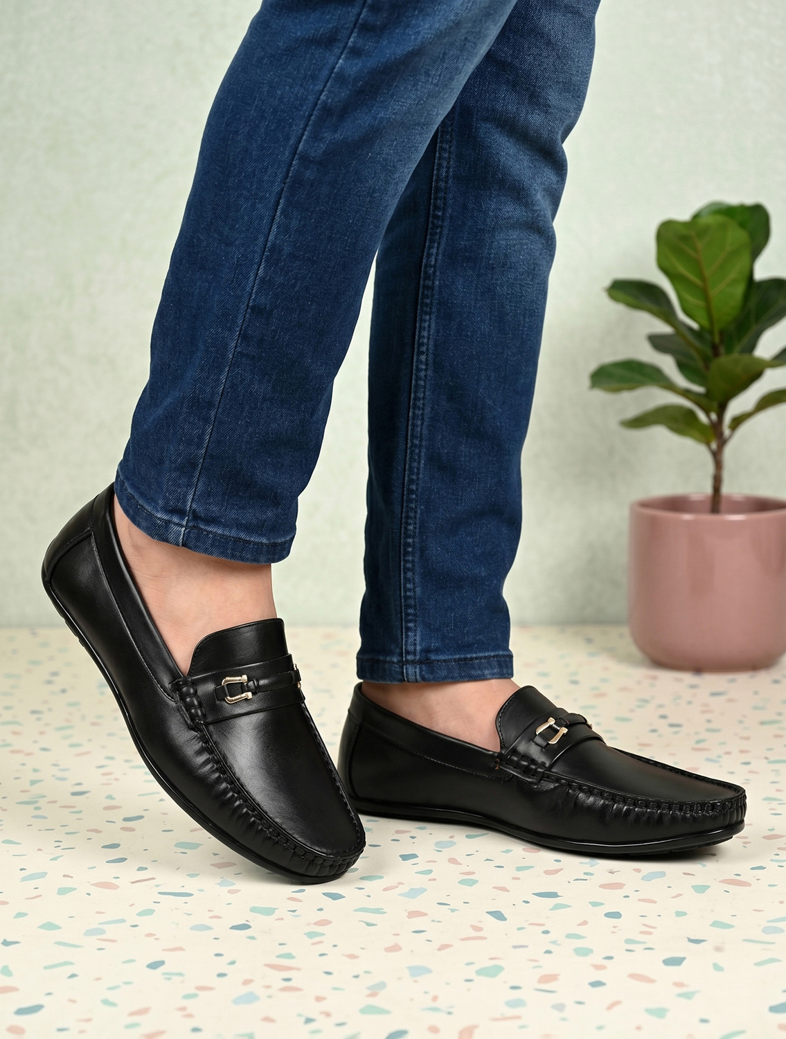 Image of Money collection Loafers For Men (Black, 10)