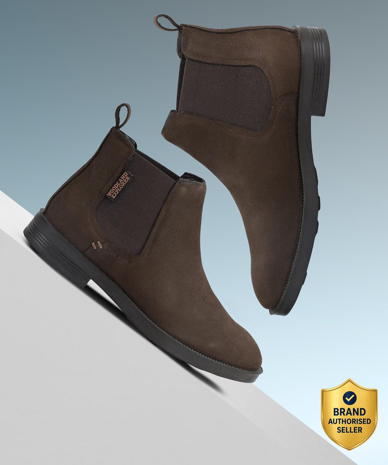 Image of WOODLAND Outdoor Durable Comfortable Everyday High Ankle Boots For Men