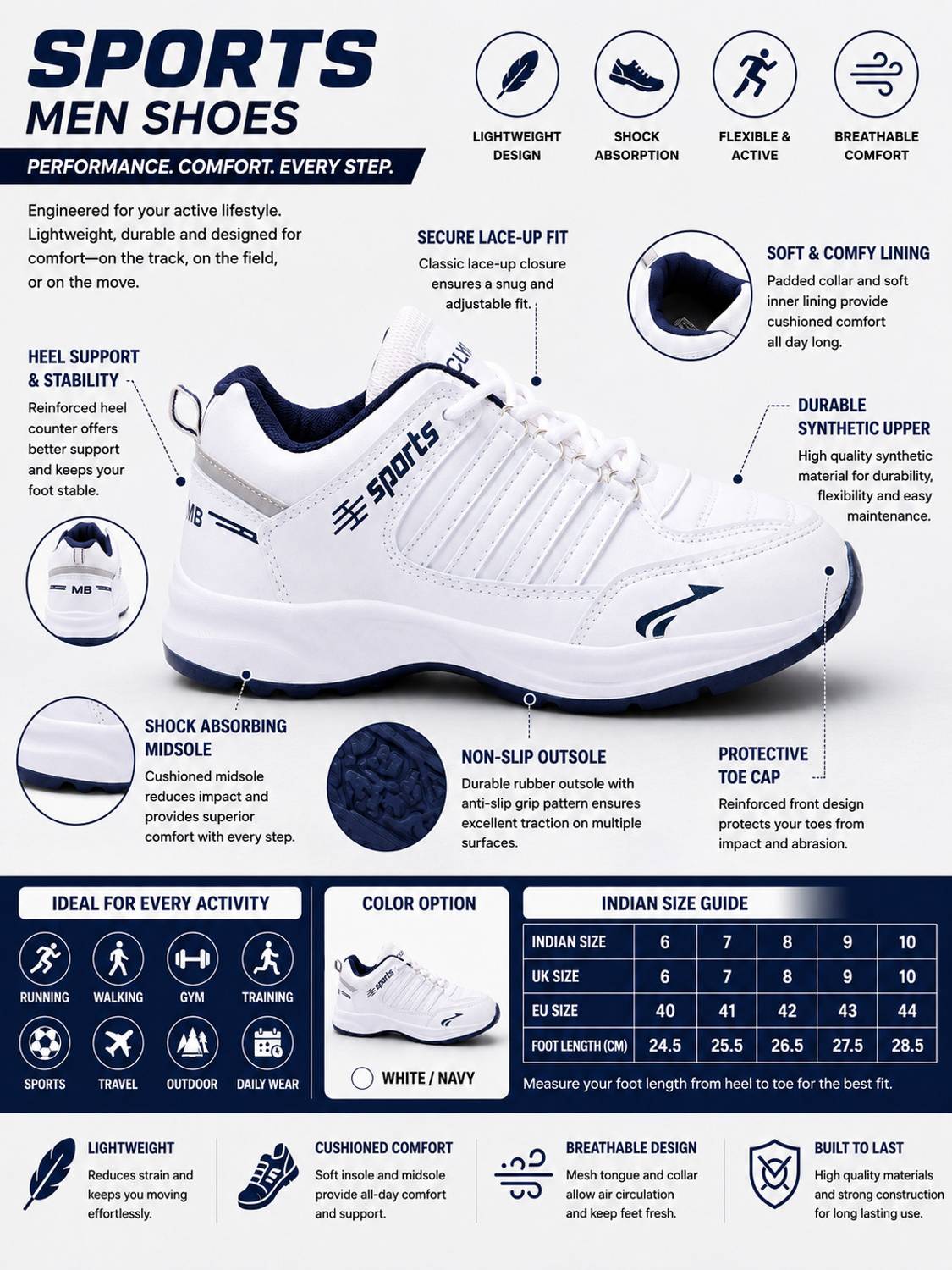 DUCKINS Cosco Men’s Sports Shoes - Image 4