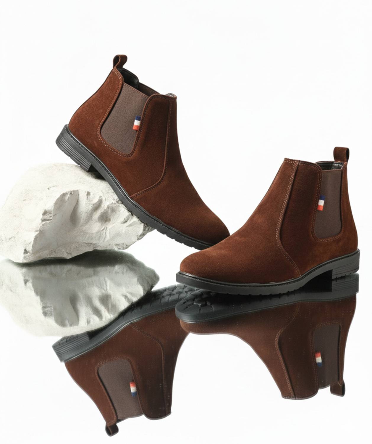 Next Synthetic Leather Chelsea Boots For Men - Image 3