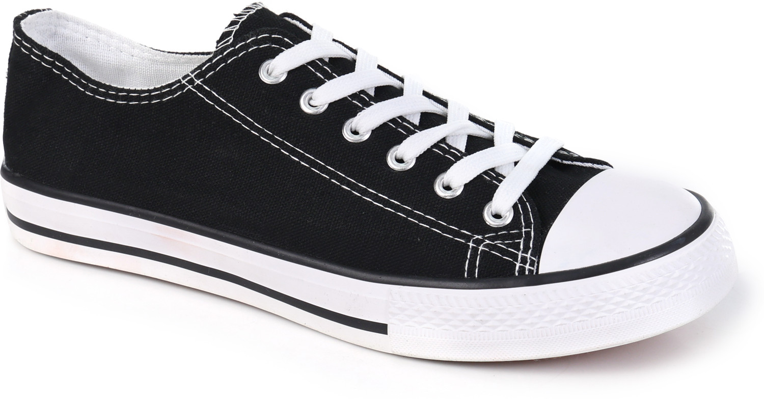 Image of Sewayx-111 Ultra Canvas Canvas Shoes For Men (Black, 8)