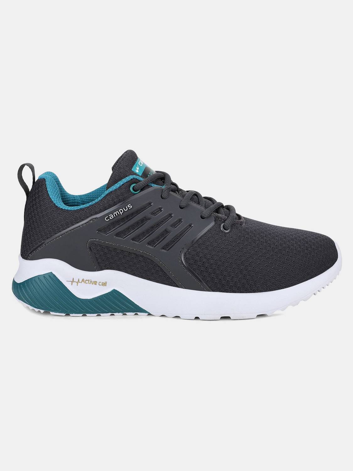 CAMPUS CRYSTA PRO Gray Running Shoes For Men - Image 4